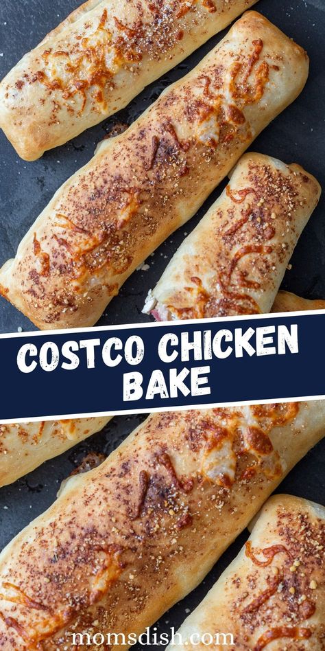 Have you tried the Costco Chicken Bake? If you’re obsessed with this food court legend, you have to try this copy cat recipe. Made at home in just 30 minutes! Costco Sandwich Bread Recipe, Costco Food Recipes, Food Court Copycat Recipes, Homemade Chicken Bake Costco, Modern Market Copycat Recipes, Restaurant Copycat Dinner Recipes, Dinner Ideas 30 Minutes Or Less, Chicken Bake Costco Copycat, Copy Cat Restaurant Food