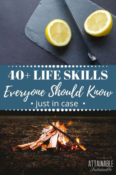 We've lost the essential life skills that used to be commonplace in our world. In uncertain times, it's good to reassess what we know how to do. If there are gaps in your knowledge, your attempts at living more self-reliantly will fall short. Here are 40+ skills that you can learn to do yourself.  #selfreliant #homestead #skills via @Attainable Sustainable Basic Life Skills For Adults, Essential Life Skills, Life Skills For Adults, Lost Skills, Attainable Sustainable, Homestead Skills, Useful Skills, Word Of Wisdom, Survival Quotes