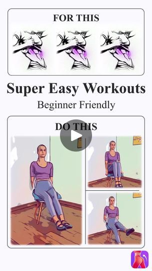 JustFit: Lazy Workout & Fit Lazy Yoga, Lazy Workout, Chair Workout, Lazy Fits, Lazy Chair, Chair Exercises, Chair Yoga, Workout Fits, Lazy Girl