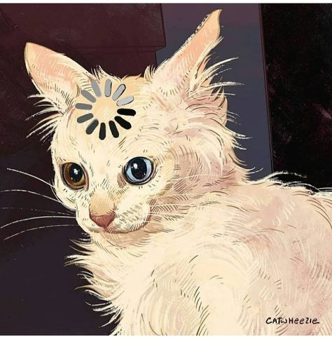 Daily Cat Drawings, Meme Chat, Cats Art Drawing, Cat Paintings, Cat Drawings, Cat Hacks, Cat Aesthetic, Silly Cats, Cat Painting