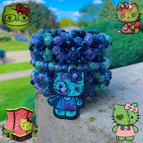 Zombie Hello Kitty Rotating 3D Kandi Cuff

-... - Depop Zombie Kandi, Hello Kitty Kandi, Zombie Hello Kitty, 3d Kandi Cuff, 3d Kandi, Kandi Cuffs, Kandi Ideas, Kandi Cuff, Message Me