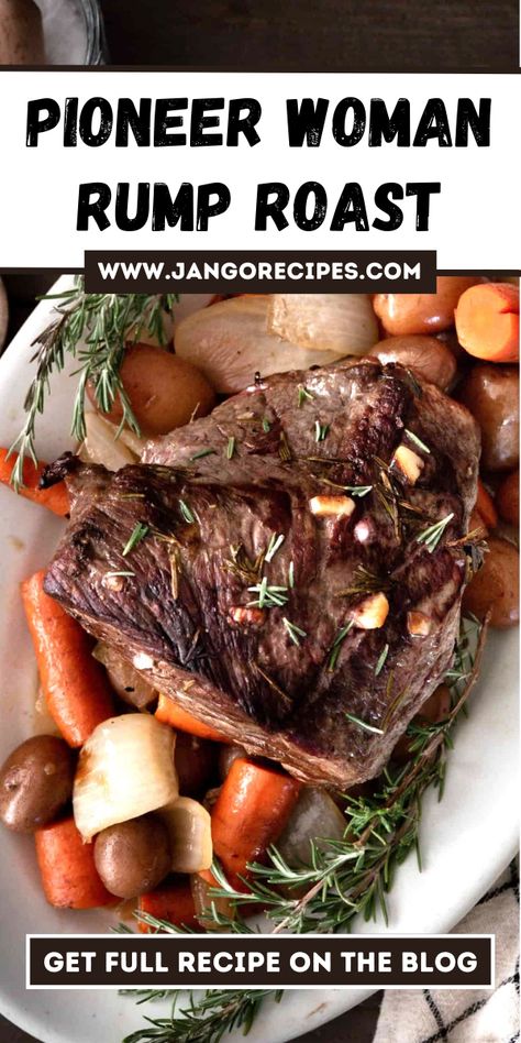 Dutch Oven Roast Chicken Pioneer Woman, Tender Rump Roast Crock Pot, Cab Rump Roast Recipes, Rumo Roast Crock Pot Recipes, Slow Cooker Rump Roast Recipes, Rump Roast In Instant Pot, Oven Roasted Rump Roast, Rump Roast In The Oven Pioneer Woman, Ninja Foodi Rump Roast Recipes