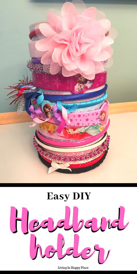 Organize Headbands, Headband Organizer Diy, Baby Headband Holders, Diy Headband Holder, Nursery Organization Diy, Headband Holders, Hair Tie Organizer, Headband Storage, Headbands Diy