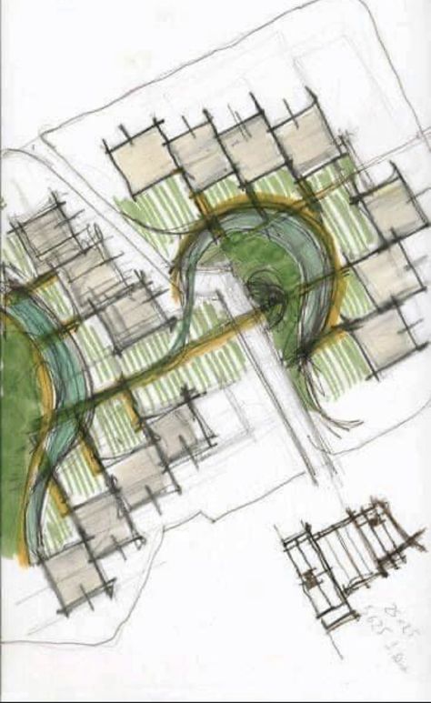 Residential Urban Design, Urban Design Masterplan, Urban Landscape Architecture, Urban Design Diagram, Urban Landscape Design, Conceptual Architecture, Architecture Concept Diagram, Architecture Ideas, Landscape Architecture Design