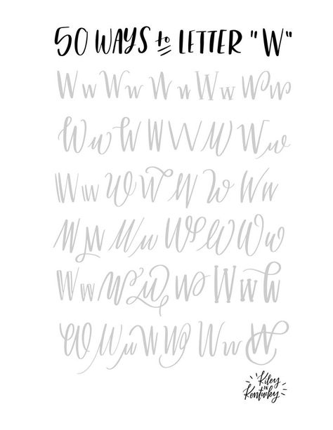 Cursive Writing Worksheets, Cursive Alphabet, Alfabet Letters, Fancy Letters, Hand Lettering Fonts, Letter U, Calligraphy Handwriting, Hand Lettering Tutorial, Creative Lettering