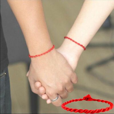 2x Red String Rope Cord Bracelets. Color: Red. Material: Nylon. Matching Couple Bracelets, Lucky Charm Bracelet, Rope Diy, Bracelet Couple, Red String Bracelet, Red Rope, Lucky Bracelet, Small Bracelets, Rope Cord