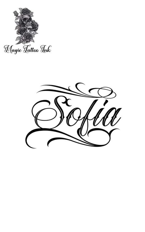 Sophia Tattoo Name, Sofia Lettering, Sofia Name Tattoo, Sophia Tattoo, Tatto Letters, Tattoo Nombres, Sofia Name, Graffiti Names, Name Drawings