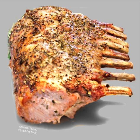 Pork Chop Roast, Pork Loin Rack Roast, Honey Garlic Glazed Pork Loin Roast, Roast Rack Of Pork, Pork Rack Of Ribs Recipe, Rack Of Pork Loin Bone In, Pork Loin Center Rib Roast Recipe, Holiday Pork Loin, French Rack Of Pork