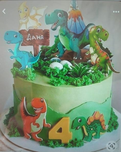 Dinosaur Cakes For Boys, Dinosaur Cake Ideas, Dinasour Birthday, Dino Birthday Cake, Donut Decorating Ideas, Cake Designs For Boy, Dinosaur Birthday Theme, Dino Cake, Dinosaur Birthday Party Decorations