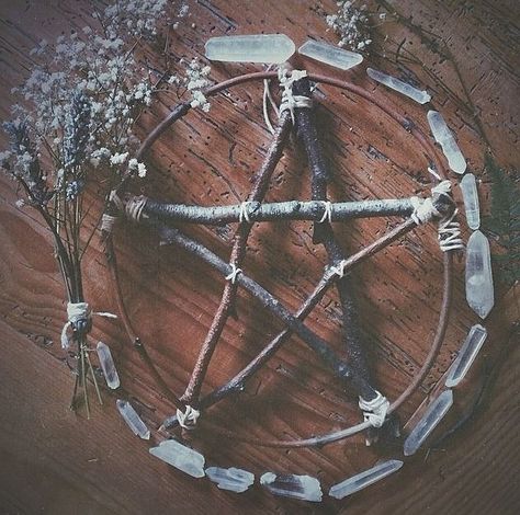 DIY Witchy Pentagram       #witch #witchy #pentagram #diy #witchdiy #witchydiy #pagan #witchcraft #wiccan Rain And Coffee, Pagan Crafts, Witch Diy, Witchy Crafts, Wicca Witchcraft, Mobile Photo, Season Of The Witch, Beltane, Witch Aesthetic