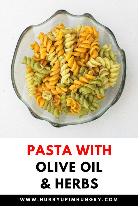 Seasoned Pasta, Pasta With Olive Oil, Fusilli Pasta Recipe, Mexican Pasta Recipes, Rotini Pasta Recipes, Light Pasta Recipes, Pasta Recipes For Kids, Pasta With Olives, Oil Pasta