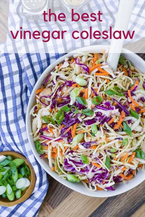 Coleslaw Dressing No Mayo, Healthy Coleslaw Recipes, Best Coleslaw Recipe, Vinegar Coleslaw, Healthy Coleslaw, Coleslaw Recipe Easy, Coleslaw Dressing, Mayonnaise Recipe, Simple Vinaigrette