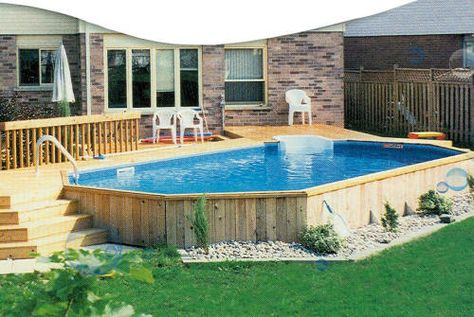 Piscina Pallet, Deck Piscina, Oval Pool, Pool Deck Plans, Best Above Ground Pool, Swimming Pool Decks, Pool Landscape Design, Above Ground Pool Landscaping, Above Ground Pool Decks