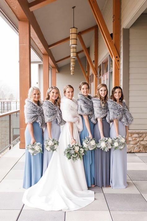 Moody winter wedding