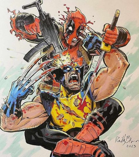 Lego Wolverine, Deadpool Vs Wolverine, Wolverine Comic Art, Superhero Comics Art, Wolverine Logan, Deadpool Art, Wolverine Comic, Deadpool And Wolverine, Wolverine Art