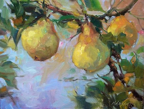 Painting Assignments, Oil Painting Supplies, Oil Painting Techniques, Fruit Painting, Arte Sketchbook, Fruit Art, Daily Paintworks, Pastel Painting, Painting Supplies