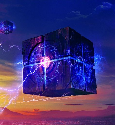 Magic Cube Fantasy Art, Cyberpunk Drawing, Magic World, Fantasy Props, Magic Cube, Cartoon Character Pictures, 다크 판타지, Concept Art Drawing, Beautiful Dark Art