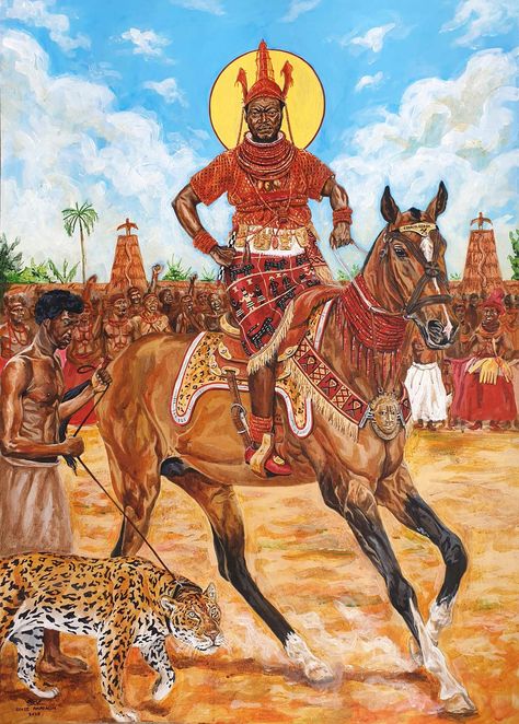 Benin Empire, Benin Art, Benin Kingdom, Zulu Warrior, Ancient History Facts, Benin City, Historical Illustration, African Royalty, King Art