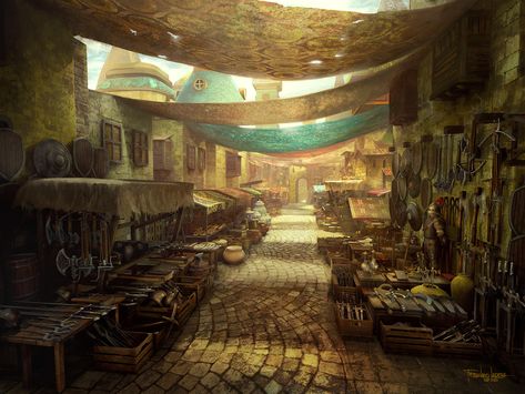 Medieval House Concept, Medieval House Concept Art, Market Concept Art, House Concept Art, Art Medieval, Medieval Games, Medieval House, Medieval Market, House Concept