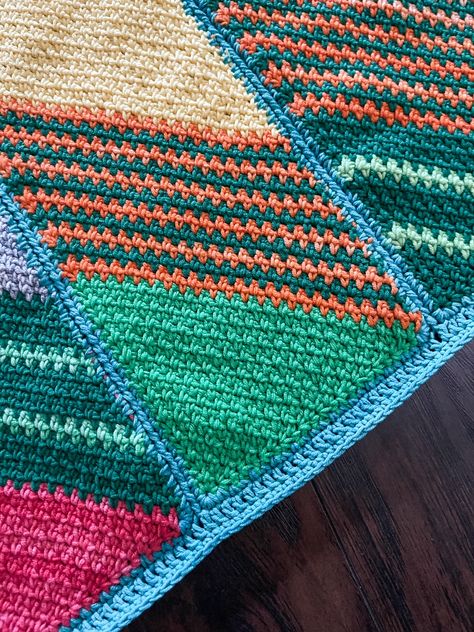 Free Crochet Pattern: Playful Diamonds Blanket – Scheepjes Softfun (US or UK Terms) | cypress|textiles Linen Stitch Crochet Blanket, Scrap Yarn Ideas, Crochet Blanket Grey, Linen Stitch Crochet, Abstract Crochet, Ohio State Colors, C2c Afghan, Crochet Diamond, Blankets Knit