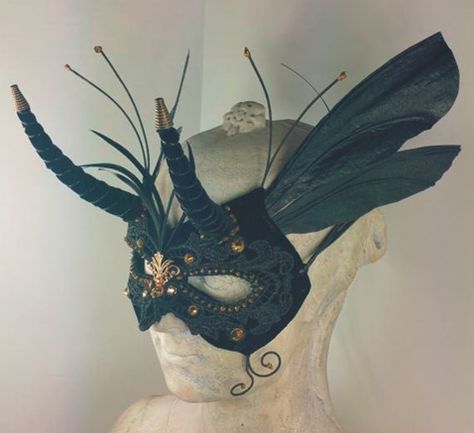 Moth Mask, Masquerade Mask Black, Black Masquerade, Black Masquerade Mask, Masquerade Ball Mask, Masquerade Halloween, Ball Mask, Mask Masquerade, Handmade Costumes