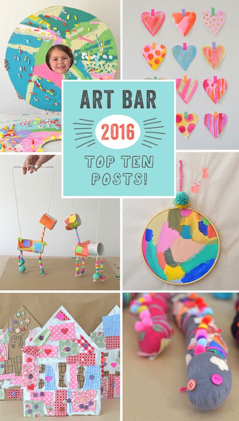 Art Bar Blog top TEN posts of 2016 // art with children Toddler Art Supplies, Art Camp, Kids Crafting, Kids Art Class, Art Bar, Education Inspiration, Kindergarten Art, Reading Program, Art Activities For Kids