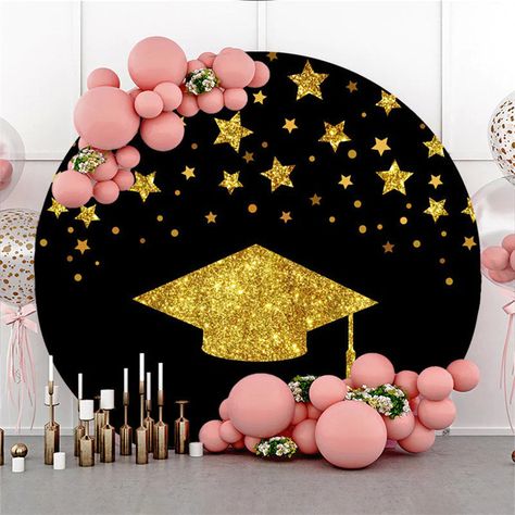 Best Graduation Backdrops | Graduation Cap Round Backdrop | Congrats Grad Round Backdrop | 2023 Graduation Round Backdrop | With May around the corner, it's officially graduation season for graduating students. The time has come to start planning graduation photos and getting ready for the big ceremony. It turns out there's a lot you can buy or DIY on a budget, from picture walls to party favors. #lofaris#lofarisbackdrop#roundgraduationbackdrops#graduationbackdrops#2023 Decor For Graduation Party, Graduation Selfie, Graduation Decor Ideas, Diy Graduation Backdrop, Photo Backdrop Graduation, Grad Backdrop, Selfie Backdrop, Round Backdrops, Graduation Backdrops