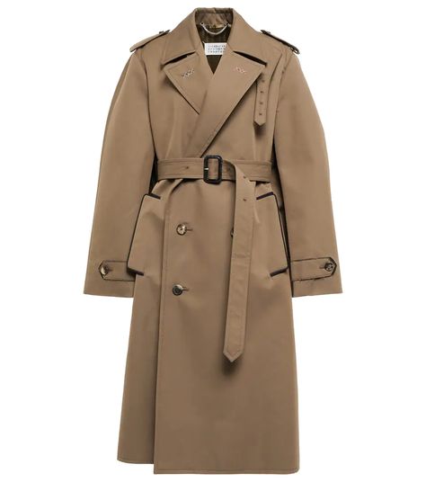 Maison Margiela - Cotton twill trench coat | Mytheresa Twill Coat, Designer Pieces, Uniform Fashion, Street Style Winter, Formal Style, Fashion Line, Casual Style Outfits, Bags Designer Fashion, Office Wear