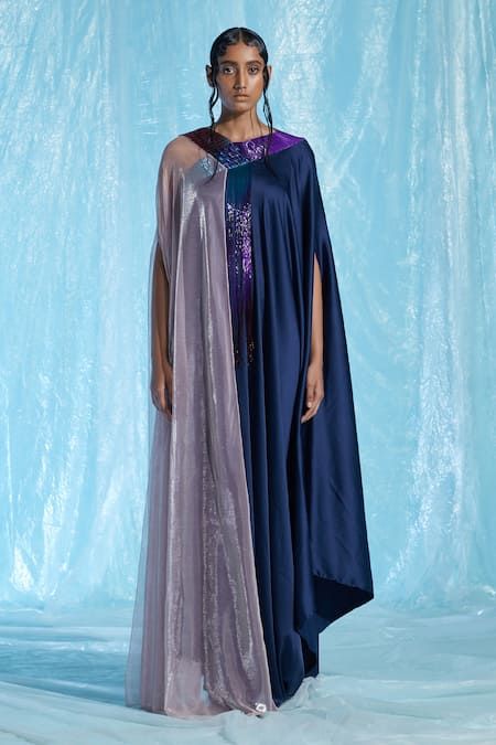 Buy Multi Color Body Satin (90% Viscose 10% Polyester) + Glass Kaftan For Women by AKHL Online at Aza Fashions. Caftan Pattern, Satin Kaftan, V Neck Kaftan, Kaftan Design, Kaftan Pattern, Kaftan For Women, Embroidered Kaftan, Eid Dresses, Abayas Fashion