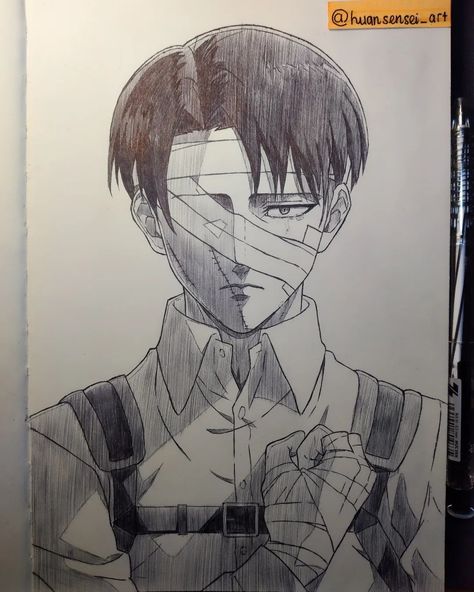 Levi Doodle, Levi Ackerman Drawing, Pen Art Drawings, Captain Levi, Bunny Wallpaper, Sketch Ideas, Anime Drawing, Manga Panels, Fnaf Drawings