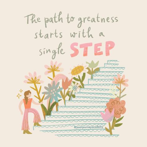 🌟Dreaming big but not sure where to begin? 🤔The journey to greatness often begins with a single, seemingly small step - a step that holds the potential to transform our lives in profound ways. 💪💫 Embracing that initial step is not just about overcoming obstacles; it’s about embracing the growth mindset, understanding that every small step forward contributes to monumental progress. 🚀💖 Join us as we navigate the path to greatness together, one courageous step at a time. 🌈 Don’t forget to follo... One Step At A Time Quote, Children Quotes, Growth Mindset Quotes, Mural Ideas, Overcoming Obstacles, Small Step, Time Quotes, Mindset Quotes, I Can Do It