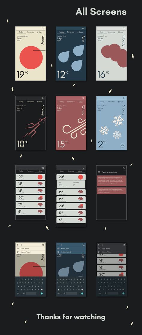 Weather Poster Design, Weather Graphic Design, Minimal Ui Design, Weather App Design, Weather App Ui, Creative Ui Design, Weather Ui, Weather Logo, Weather Illustration