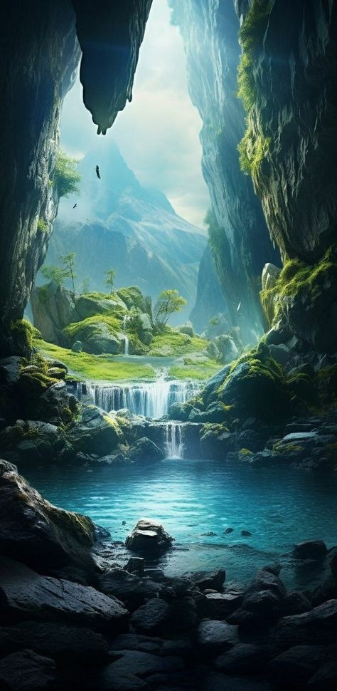 Water Palace Fantasy Art, Chole Recipe, Jungle Images, Dnd World Map, Iphone Wallpaper Landscape, Rock Textures, Mystical Places, Underwater Art, Pretty Landscapes