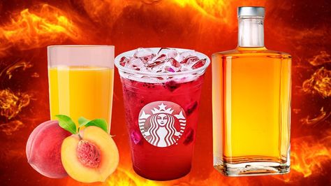 If you're looking to enhance Starbucks Spicy Refreshers, we've got you covered. Here are 11 ways to customize and upgrade your next Spicy Refreshers order. Paradise Drink, Holiday Advertising, Passion Tea, Secret Menu Items, Strawberry Acai, Peach Juice, Secret Menu, Spicy Chili, Pink Drinks