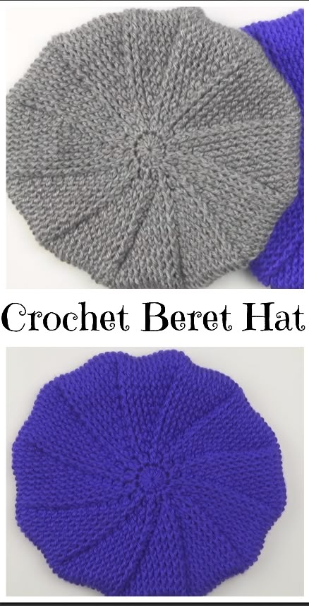 Crochet Beret Hat – Crochet Ideas Hat Crochet Ideas, Crochet Beret Free Pattern, Beret Hat Crochet, Crochet Beret Hat, Crochet Beret Pattern, Beret Pattern, Crochet Beret, Crochet Hat Free, Crochet Knit Hat