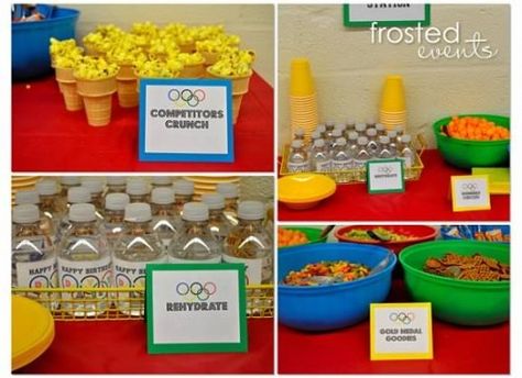 13 Olympics Symbol Food for Kids {recipe how to's} - Tip Junkie Olympic Party Food, Olympic Snacks, Summer Olympics Party, Olympic Food, Olympic Theme Party, Olympics Party, Olympic Idea, Olympic Crafts, Olympics Activities