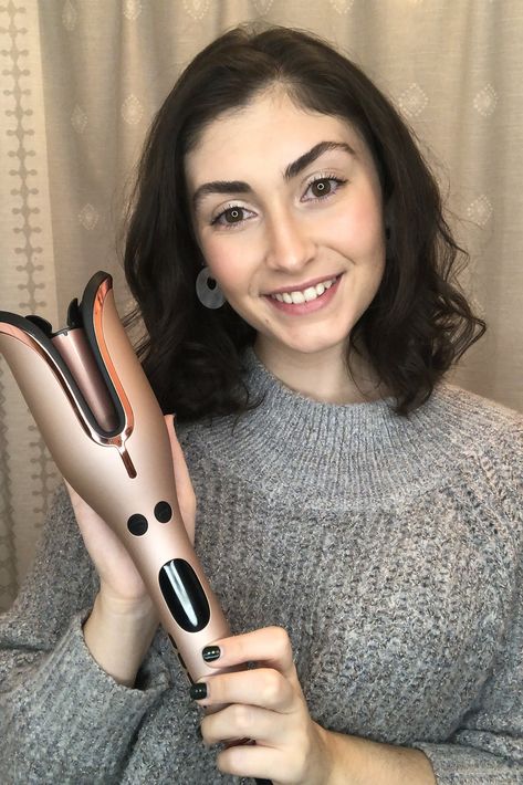 I Tested the Rotating Curler That's All Over TikTok to See If It Lives Up to the Hype Spinning Curling Iron, Chi Curling Iron, Rotating Hair Curler, Chi Hair Curler, Chi Spin And Curl Hairstyles, Chi Curl And Spin, Chi Spin And Curl, Tik Tok Hair, Chi Hair