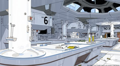 Fallen Destiny, Scifi Environment, Scifi Interior, Interior Concept Art, Alien Isolation, Spaceship Interior, Bg Design, Sci Fi Environment, Building Concept