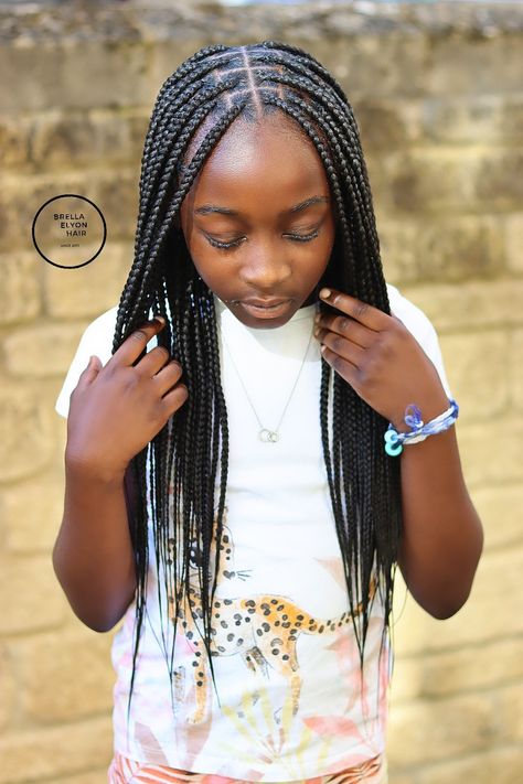 Kids Box Braids, Amazing Wedding Makeup, Easy Hairstyles For Kids, Natural Braided Hairstyles, Small Box Braids, Afro Braids, Girl Hair Dos, Kid Braid Styles, Cute Braided Hairstyles