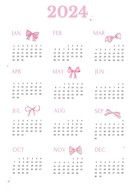 2024 Coquette Calendar 🎀 digitalplanning Coquette Calendar, Coquette Planner, Girly Calendar, Coquette Poster, Aesthetic Digital Planner, Pink Calendar, Pink Wallpaper Ipad, Daily Schedules, Coquette Wallpaper