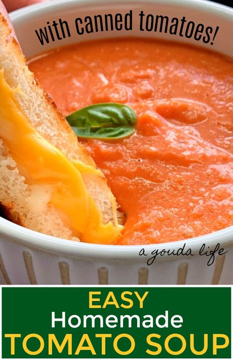 Homemade Tomato Soup From Canned Tomatoes, Tomato Soup Using Canned Tomatoes, Easy Tomato Soup With Canned Tomatoes, Homemade Tomato Soup Canned Tomatoes, Tomato Soup Recipe With Canned Tomatoes, Tomato Soup From Canned Tomatoes, Homemade Creamy Tomato Soup, Easy Homemade Tomato Soup, Cook Videos