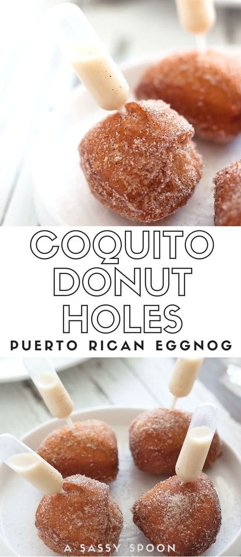 Donuts Holes, Coconut Donut, Coquito Recipe, Recetas Puertorriqueñas, Puerto Rican Cuisine, Puerto Rican Dishes, Puerto Rico Food, Boricua Recipes, Rican Food