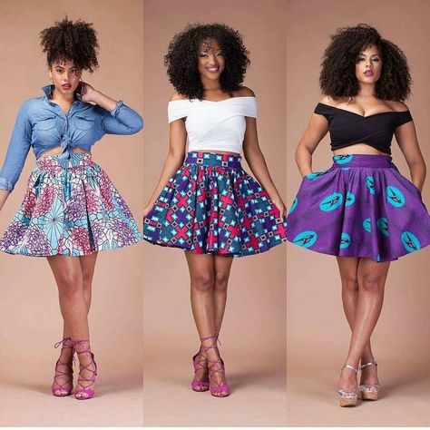 Summer time Ankara Skirt Styles, Ankara Outfits, Ankara Skirts, Kitenge Designs, Trendy Ankara Styles, African Print Skirt, African Skirts, African Fashion Skirts, Afrikaanse Mode