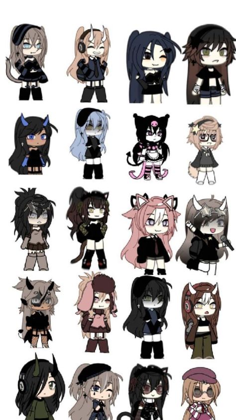 Gacha Life Girl Hair Ideas, Cute Gacha Life Hair, Gacha Life Outfits Ideas Girl, Gacha Club Face Ideas Girl, Gacha Life Girl Outfits, Kawaii Gacha Life Oc, Gacha Life Face, Gacha Life Outfits Girl, Gacha Life Oc Girl