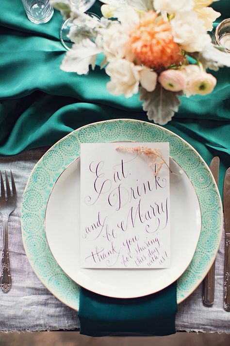 Pistachio and Peach Mint Green Wedding, Turquoise Table, Best Wedding Colors, Wedding Color Trends, Teal Wedding, Mint Wedding, Peach Wedding, Wedding Color Palette, Deep Teal