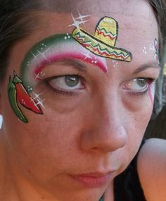 Cinco de mayo Mexican Makeup, Birthday Clown, Face Painting Ideas, Adult Face Painting, Pregnant Belly Painting, Birthday Party Halloween, German Beauty, Face Paint Makeup, Sugar Skull Makeup