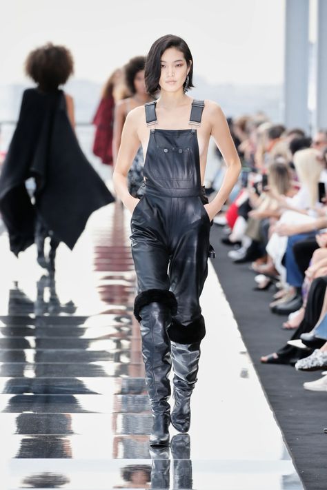 Dundas x Revolve Is Bringing Sexy Back to the New York Runway | Vogue Nirvana Dress, New York Runway, Nyfw Runway, Grace Elizabeth, Leather Jumpsuit, Spring Summer 2022, Live Fashion, Summer 2022, Large Fashion