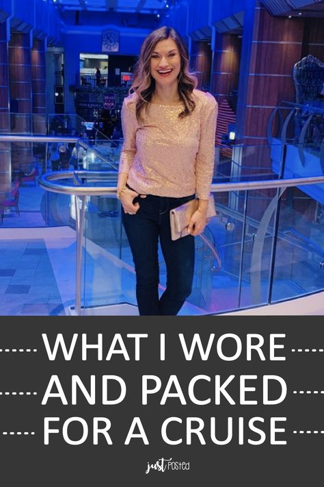 What I wore and Packed for my Cruise! Packing tips, cruise outfit ideas, swim suit ideas and elegant looks too! Hopefully this helps make you when you are packing for a cruise and trying to figure out what to bring. Summer Outfits For Cruise, Nye Cruise Outfit, Cruise Dinner Outfit Casual, Cruise Outfits Cold Weather, Best Purse For Cruise, Stylish Cruise Outfits, Cruise Dining Outfits, Cruise 2024 Fashion, Cruise In December Outfits