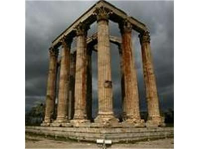 Temple Of Olympian Zeus, Architecture Antique, Ancient Greek Architecture, Greek Art, Acropolis, Ancient Architecture, Futurism, Ancient Ruins, Athens Greece