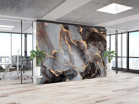 wall, interior design, floor, indoors, architecture, inside, window, house, family, sofa, wood, furniture, empty, room, table Marble Painted Walls, Marble Accent Wall Living Room, Marble Wall Paper, Marble Wall Design, Marble Accent Wall, Peal And Stick Wallpaper, Marble Wall Art, Wallpaper Painting, Marble Wall Mural